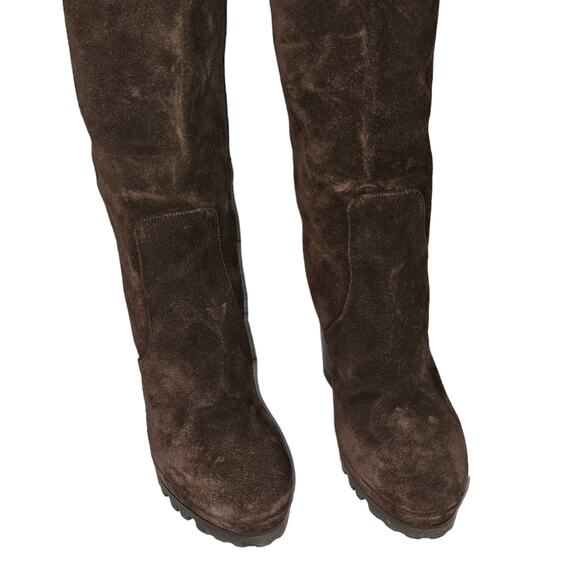 Michael Kors Collection Brown Suede Knee High Boots - Picture 4 of 13